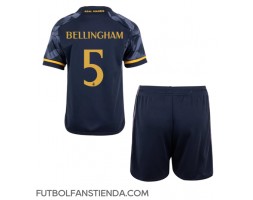 Real Madrid Jude Bellingham #5 Segunda Equipación Niños 2023-24 Manga Corta (+ Pantalones cortos)